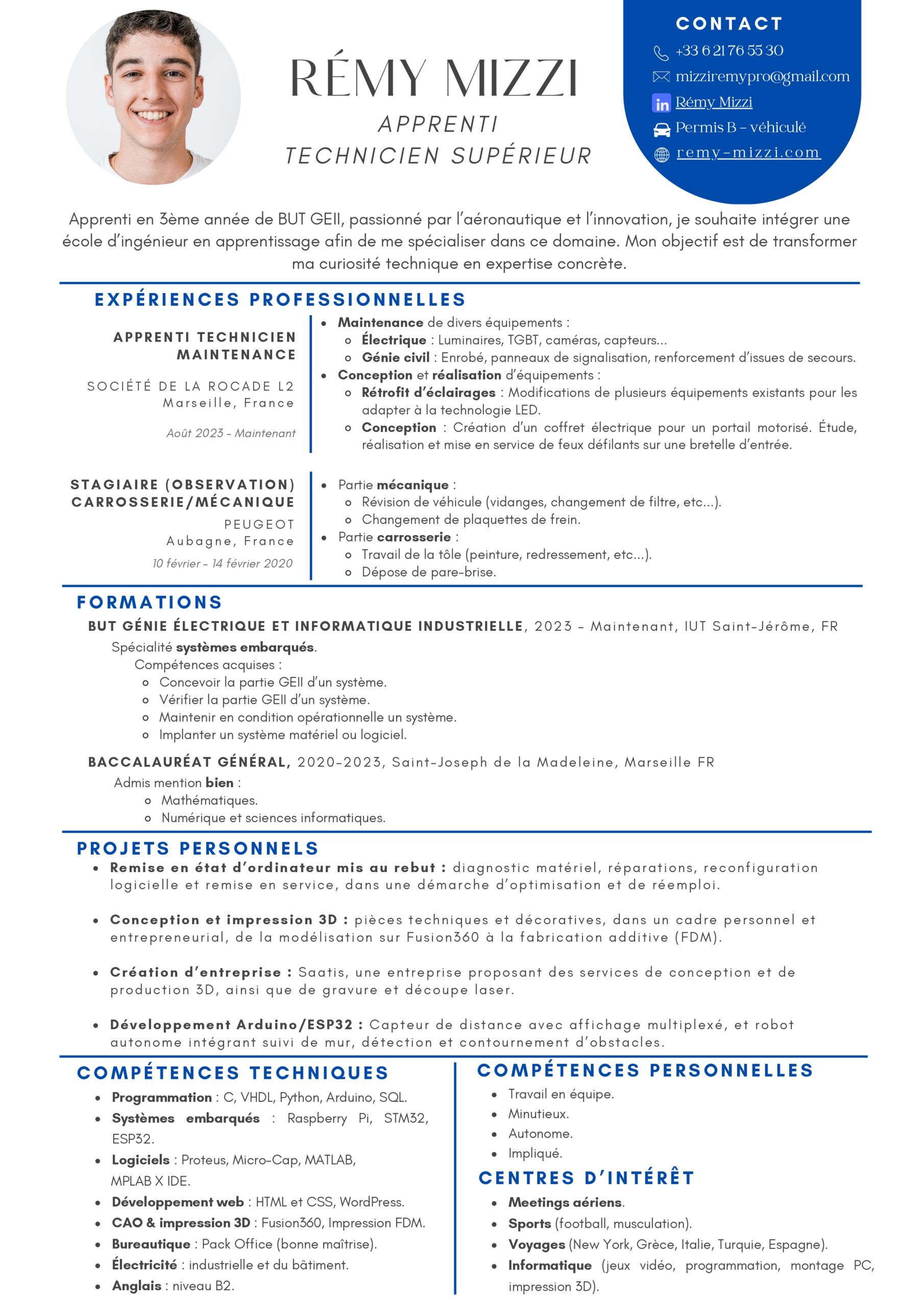 Coffret électrique réalisé en alternance